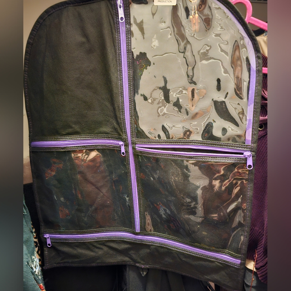 Purple 1/2 size garment dance costume bag